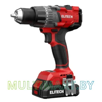 Ударная дрель-шуруповерт ELITECH ДА 21УБЛ2 E2201.048.01 (с 2-мя АКБ, кейс)